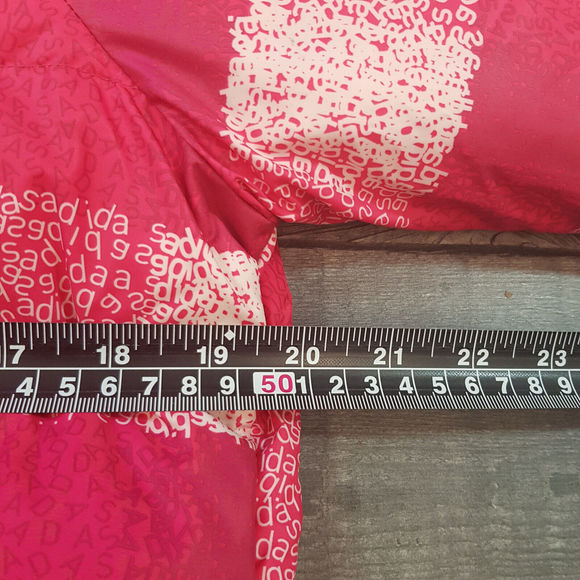 Adidas Neo Womens Plaid Duck Down Puffer Jacket Medium Pink Check Funky BNWT - Picture 15 of 15